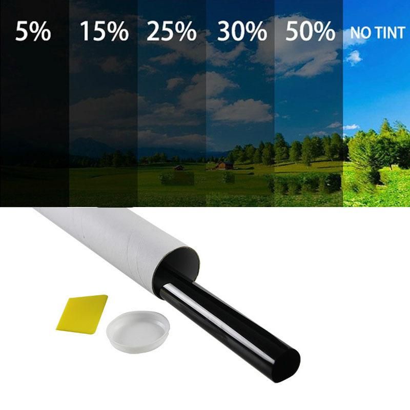 1 Roll 50cm X 3m 1/5/15/25/35 Percent VLT Window Tint Film Glass Sticker  Sun Shade Film for Car UV Protector foils Sticker Films