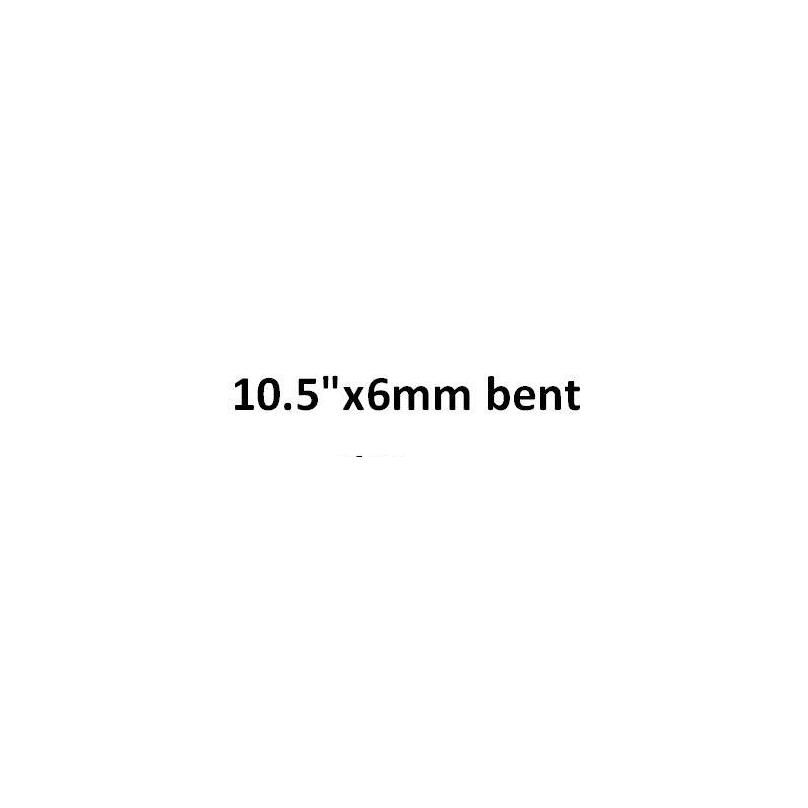 10.5quot; x6mm dobrado