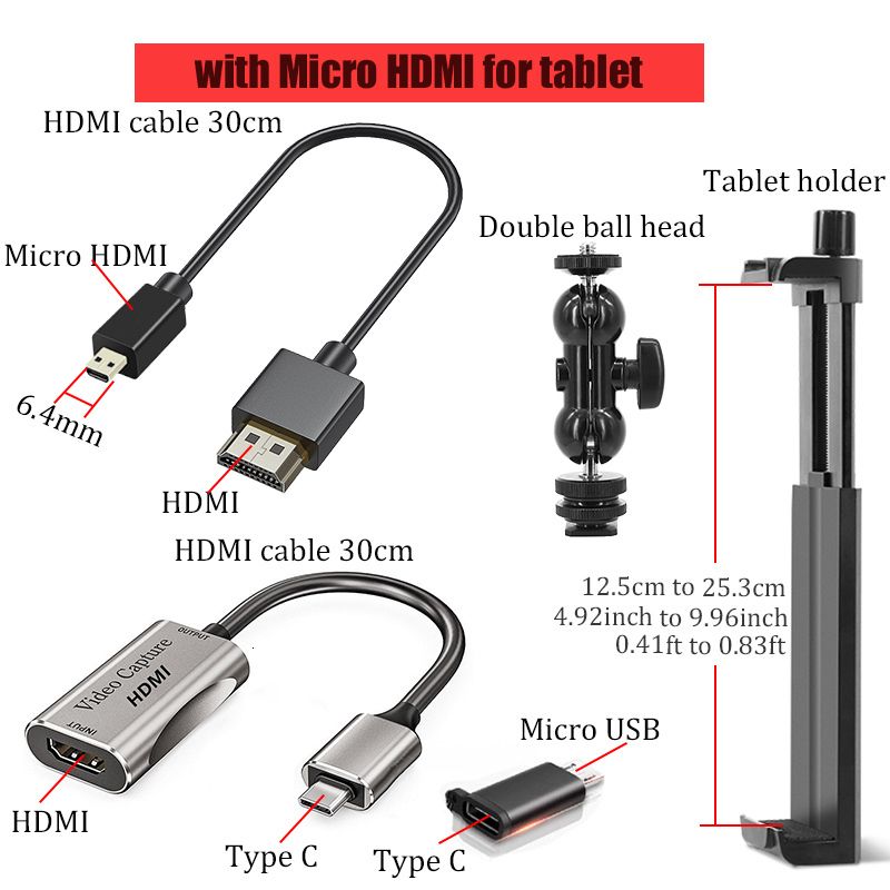 タブレットマイクロHDMI