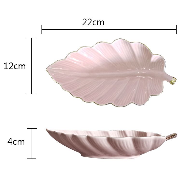 Pink leaf tray