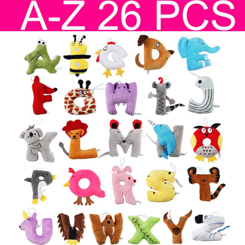 Alphabet Lore Plush Toy Stuffed Plushie Doll Toys Children kawaii Cartoon  Doll 26 English Letters (A-Z-0-9) Kids Birthday Gift