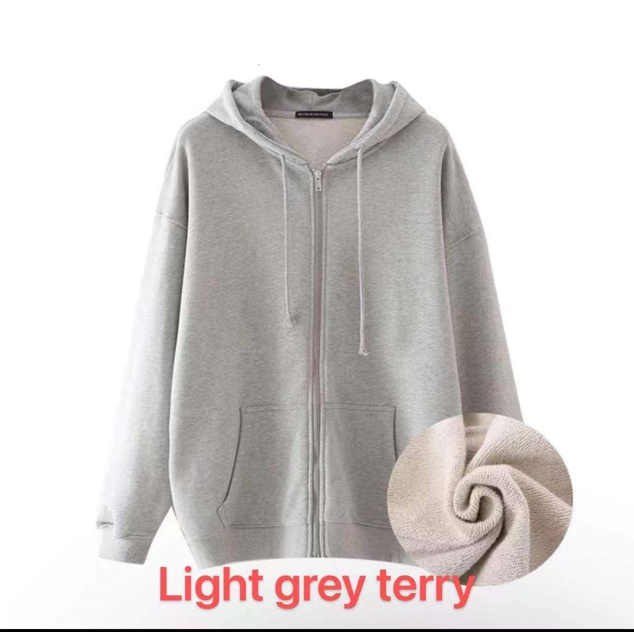 Terry lichtgrijs