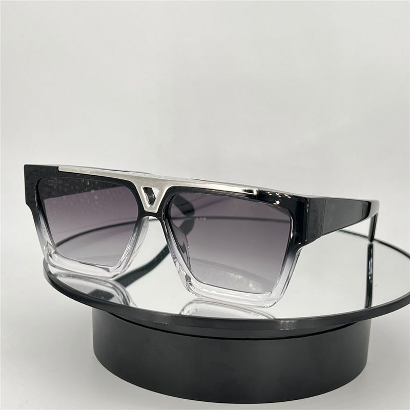 Clear Black Frame Gradient Grey Lens