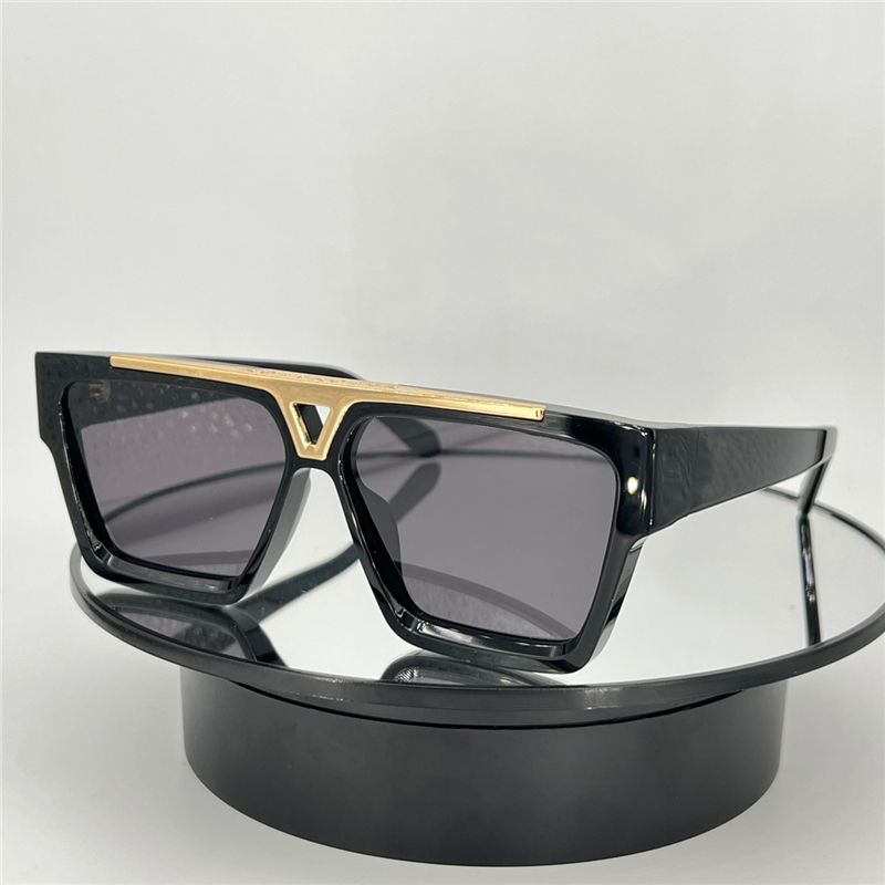 Black gold frame grey lens