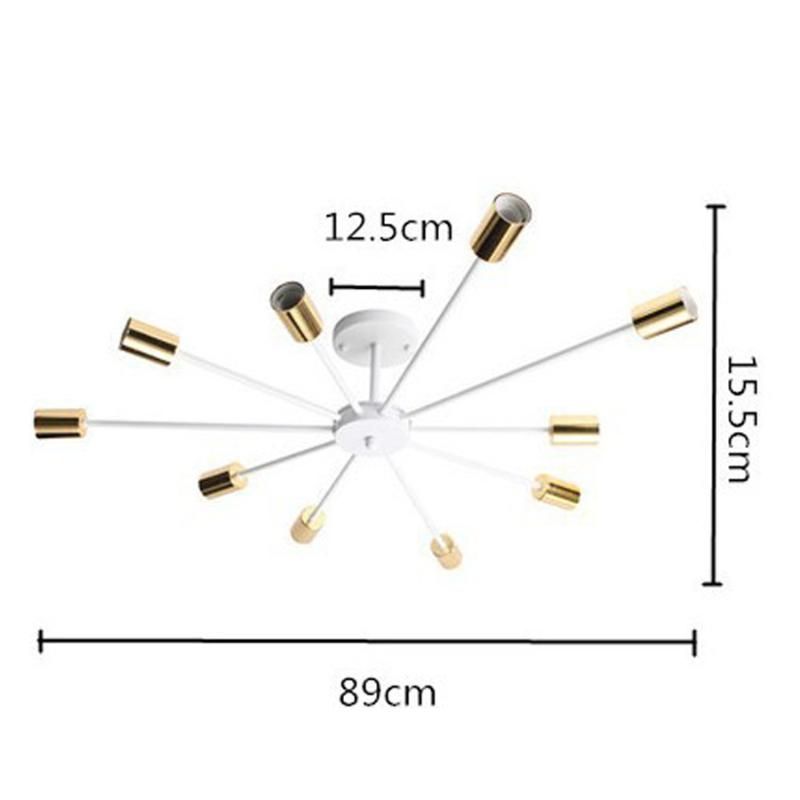 White 10 têtes n'incluent pas les ampoules