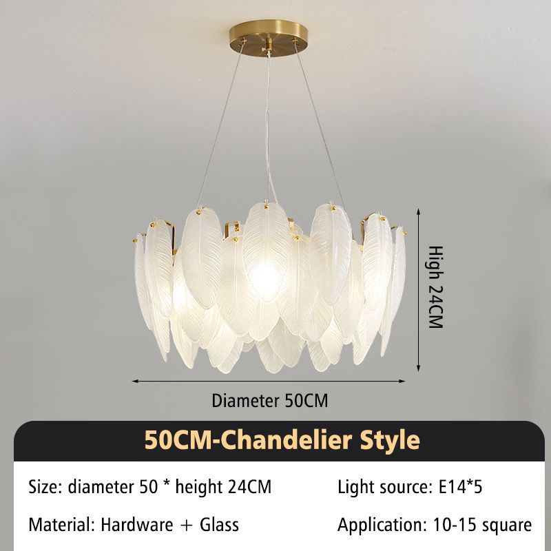 Kronleuchter D50CM warmes Licht 3000k