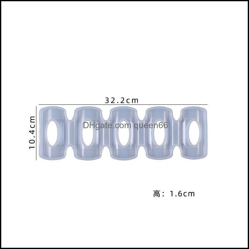 6 Cavity Silicone Coaster Set With Epoxy Table Molds From Queen66, $3.93