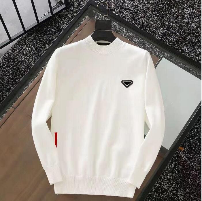 Letters Mens Pattern Sweaters Wool With Colorful Round Neck Sweatshirts  Knits Long Sleeevs Unisex Outwears Warm Tops Man Prad Sweater 6 B7ZD From  Qweclothing, $28.12 | DHgate.Com