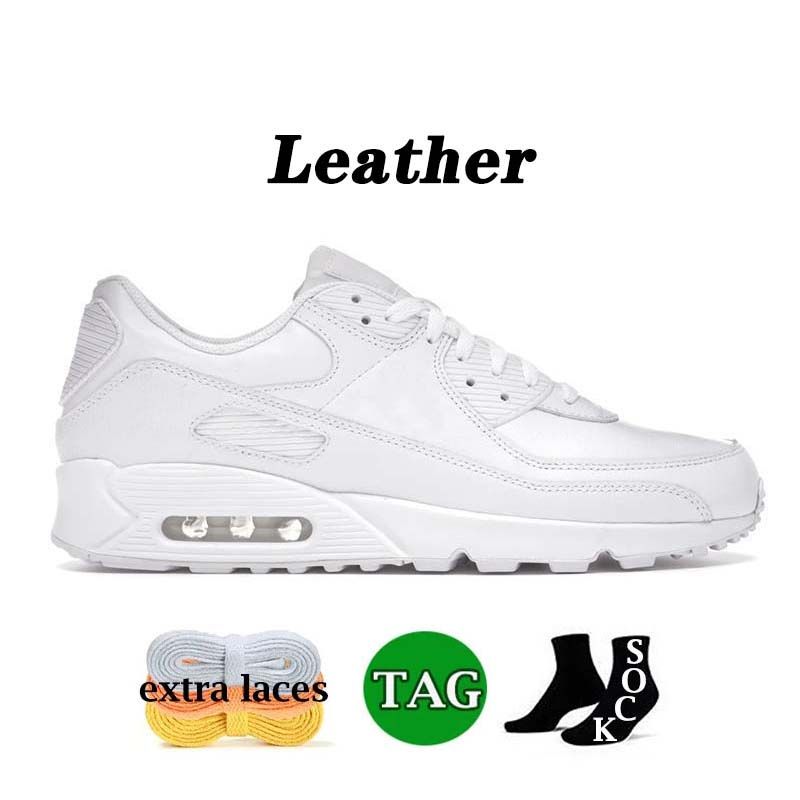 A1 Triple White Leather
