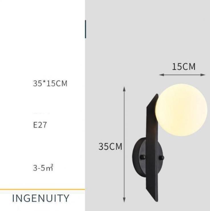 Svart E27 LED-lampa