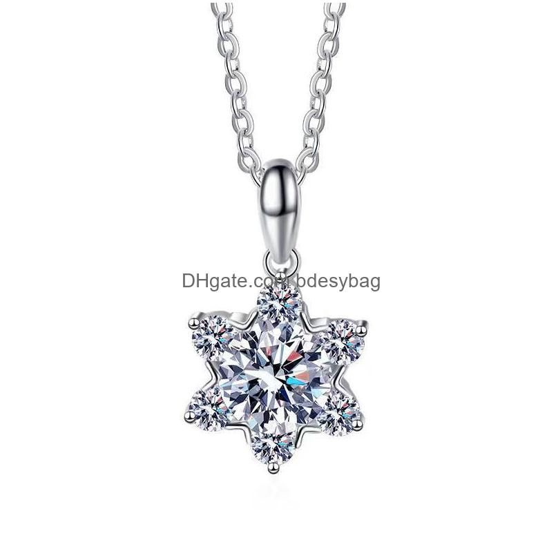 1 Carat(6.5mm) 45cm Plated White Gold