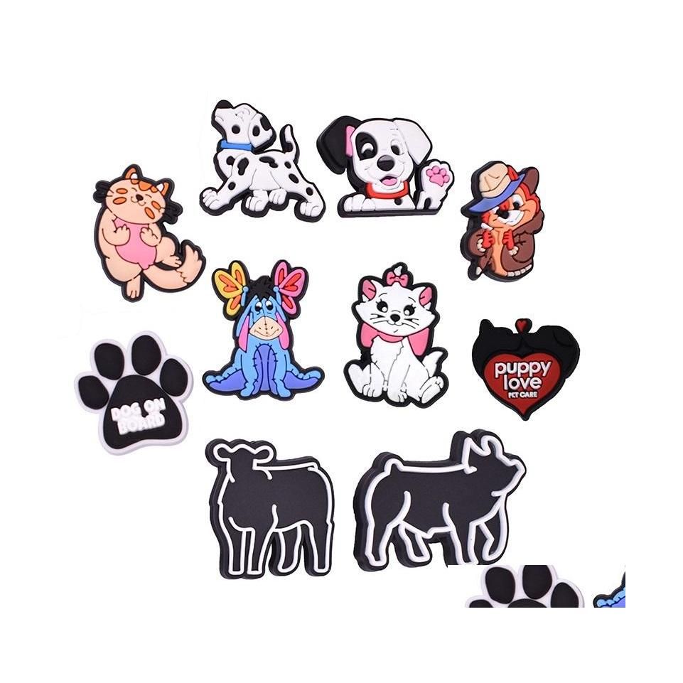 Cartoon Animal Dog Shoe Charms Shoes Buckle Shoe Decoration for Croc  Bracelet