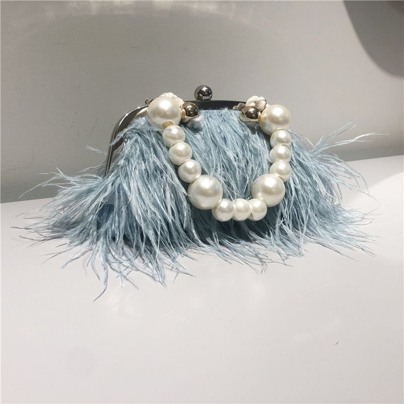 blue add pearl chain