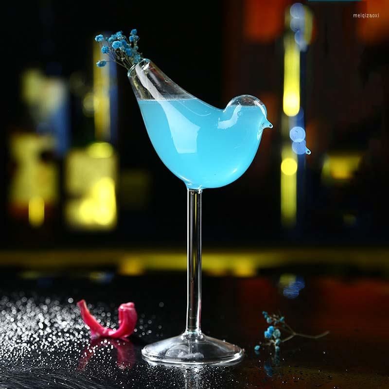 Novelty Cocktail Glasses Set Of 2 Martini Glasses 150 Ml Unique Bird  Drinking Cups