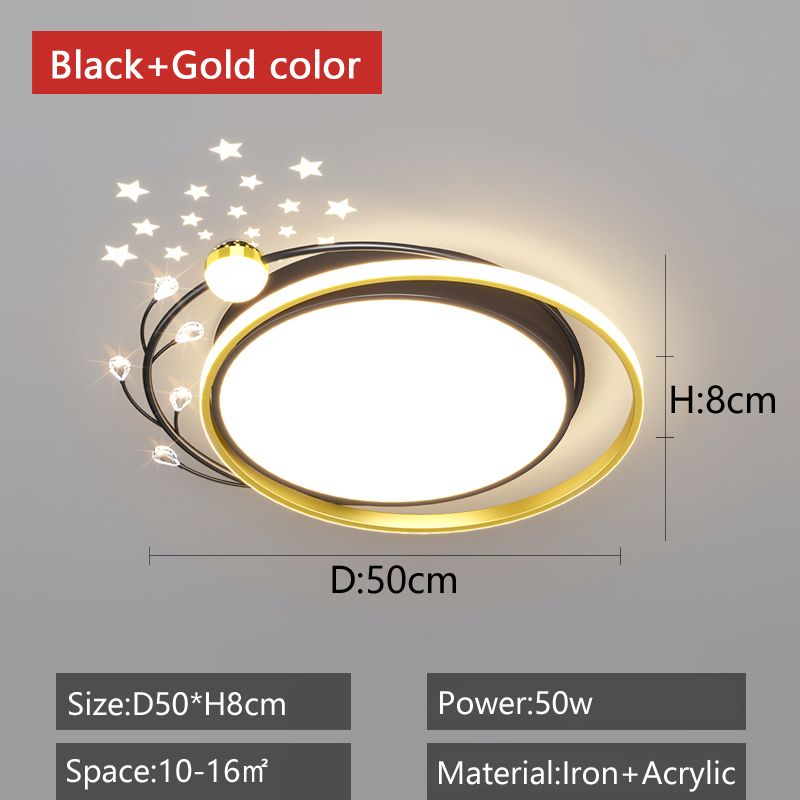 Round Black Dimmable RC