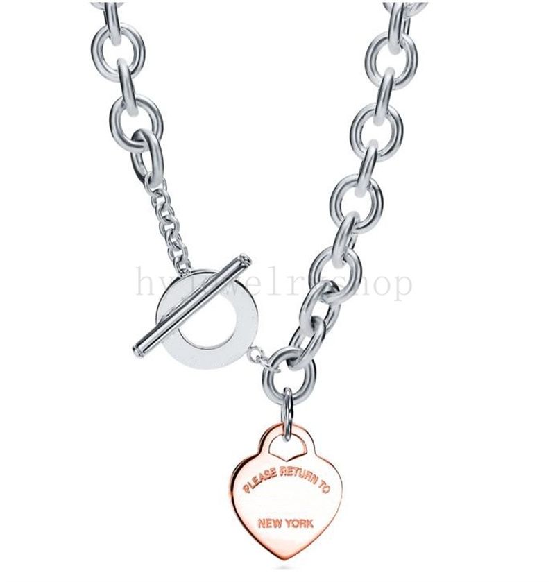 Rose Gold Heart Tag to-45cm