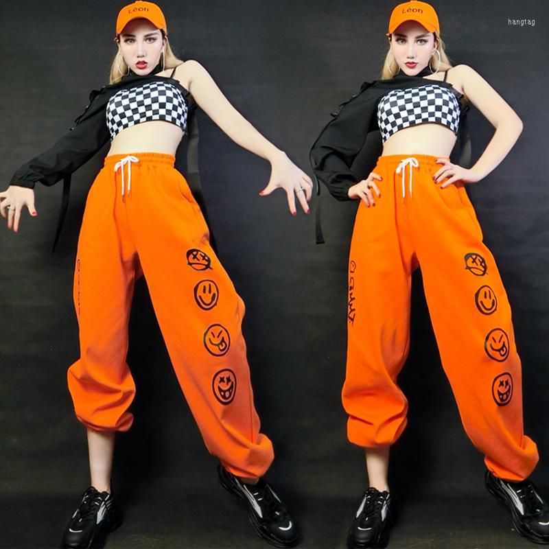 Buy Kids Hip Hop Dance Clothes Girls Street Dance Outfits Printed Tops and  Drawstring Jogger Pants Online at desertcartINDIA