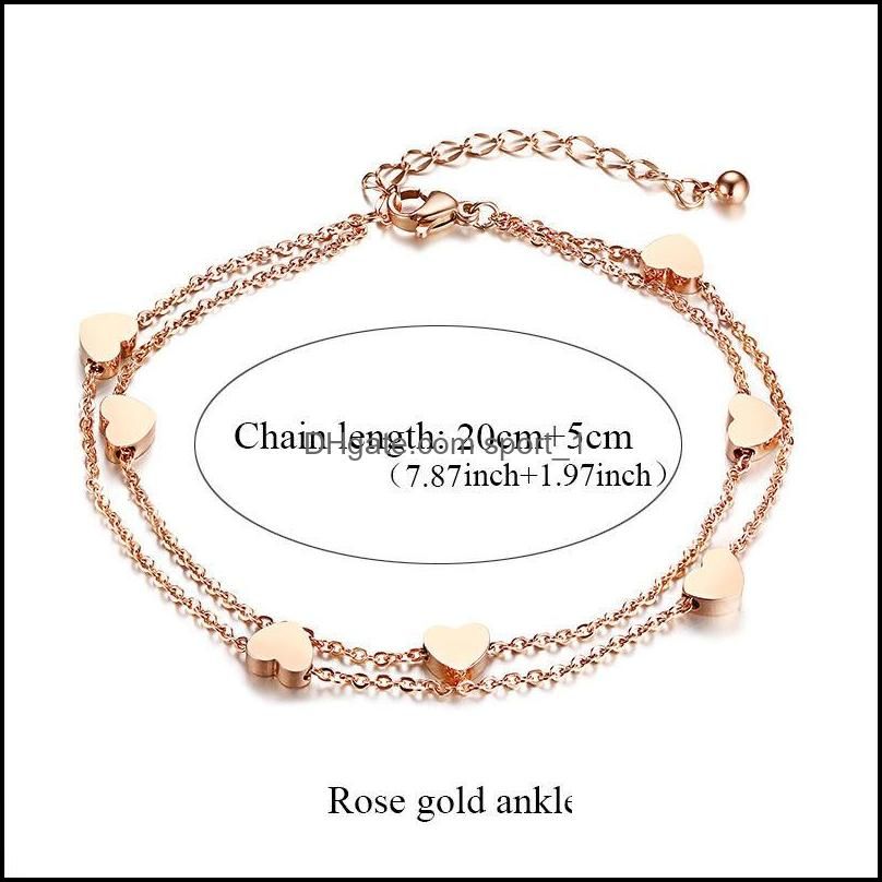 Anklet d'or rose