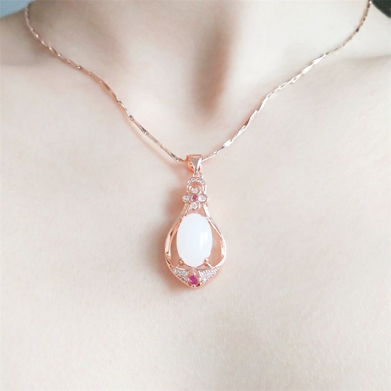 Rose Gold] hänge +halsband]