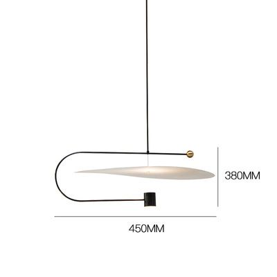 Diamètre 45cm lampe noire corps cool blanc