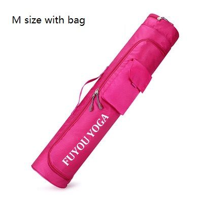 pink M with bag