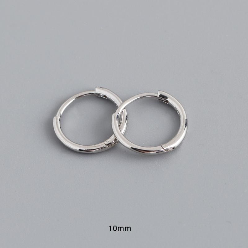 1 pair silver 10mm