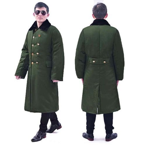 Bawełniany płaszcz zielony