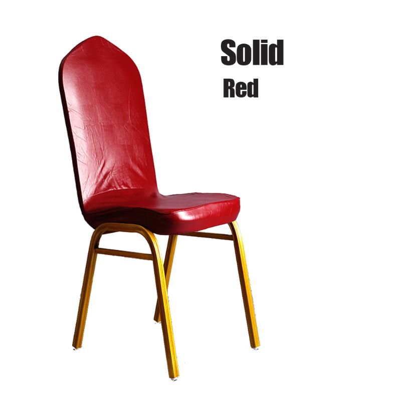 Solid Red Stretch Chair Cover
