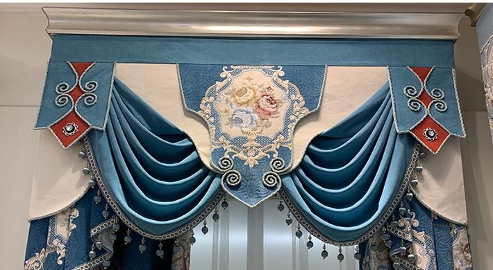 blue valance