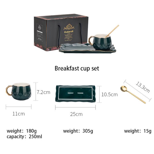 Frukost kopp set