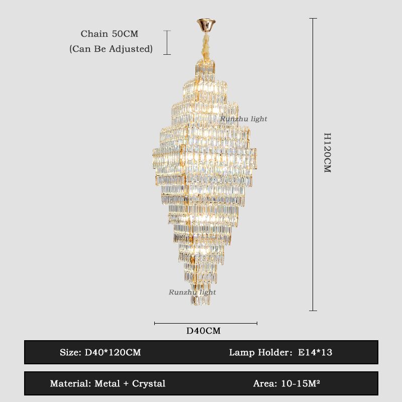 Bursztyn D40XH120 cm China White Light