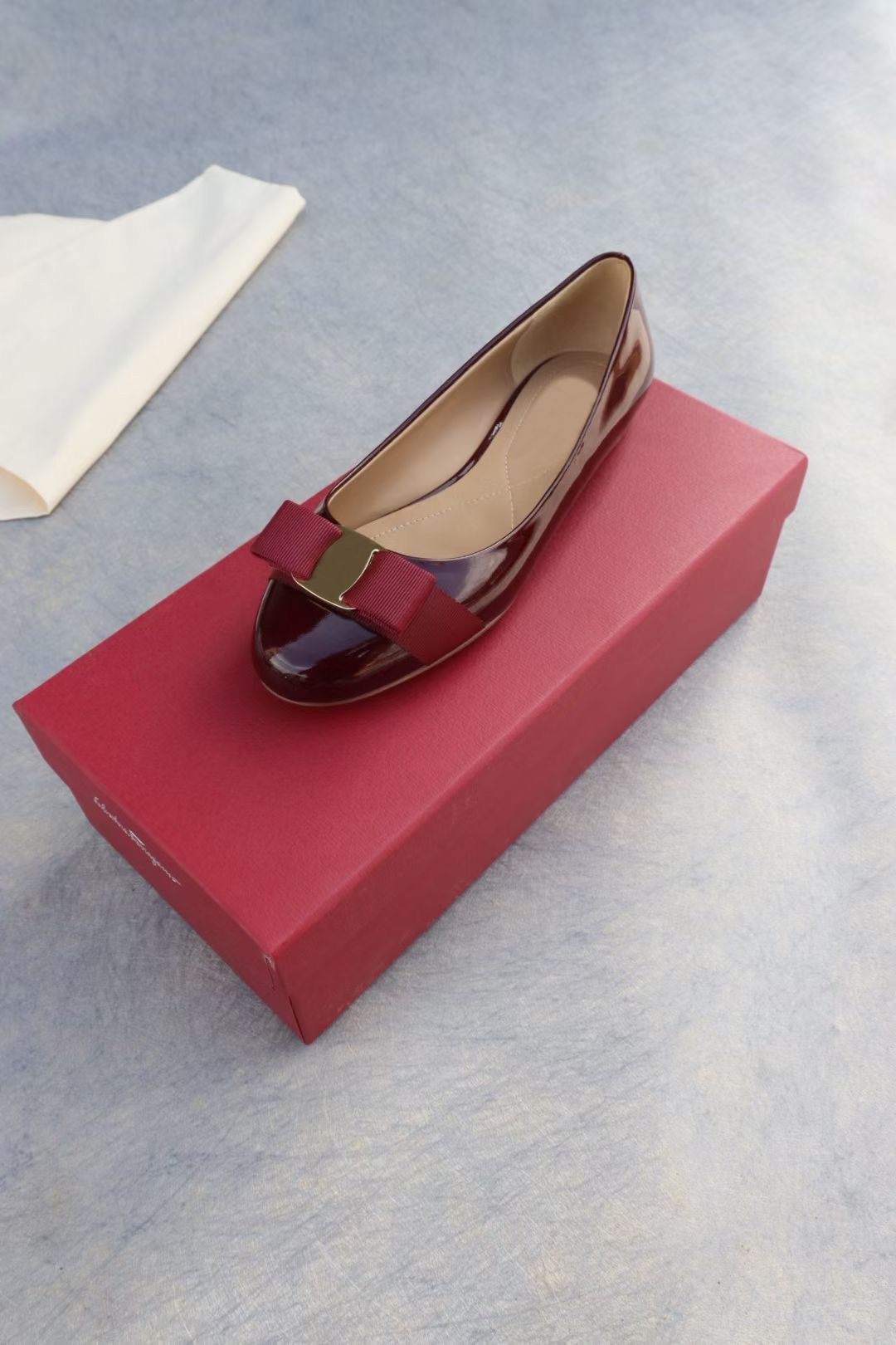 Burgundy【Flat heel】