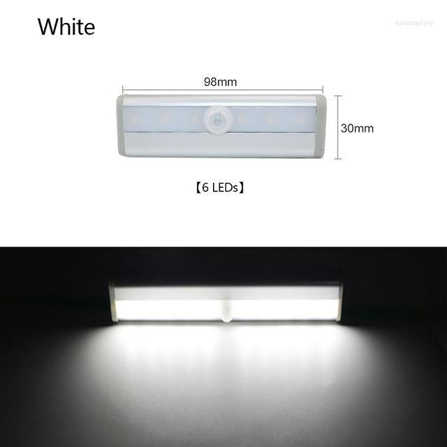 6LEDS bateria biała