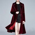 red midi coat