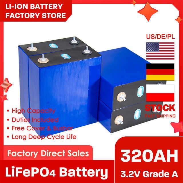 4pcs 3.2V 320Ah