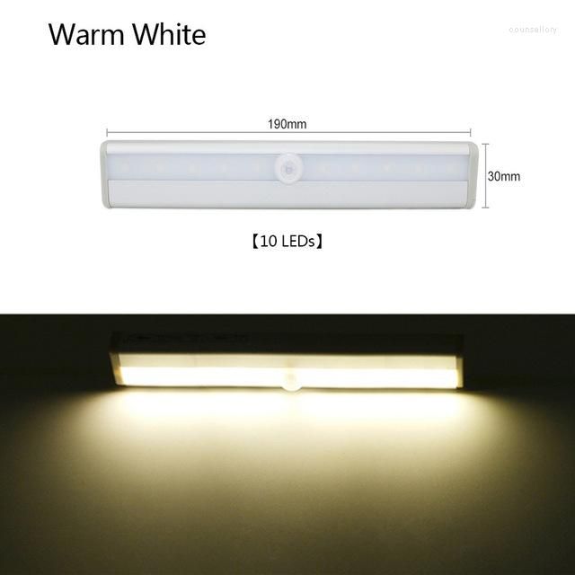 10LEDS Batterie warm