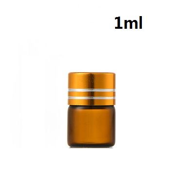 1ml Brown Bottle Gold Lid