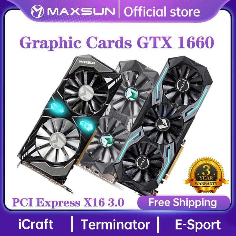 maxsun Graphics Cards GeForce RTX 3060 Ti iCraft OC Edition 8G GDDR6  Computer Video Graphics Card for Gaming PC PCI Express 4.0 x16 RGB Lighting  HDMI