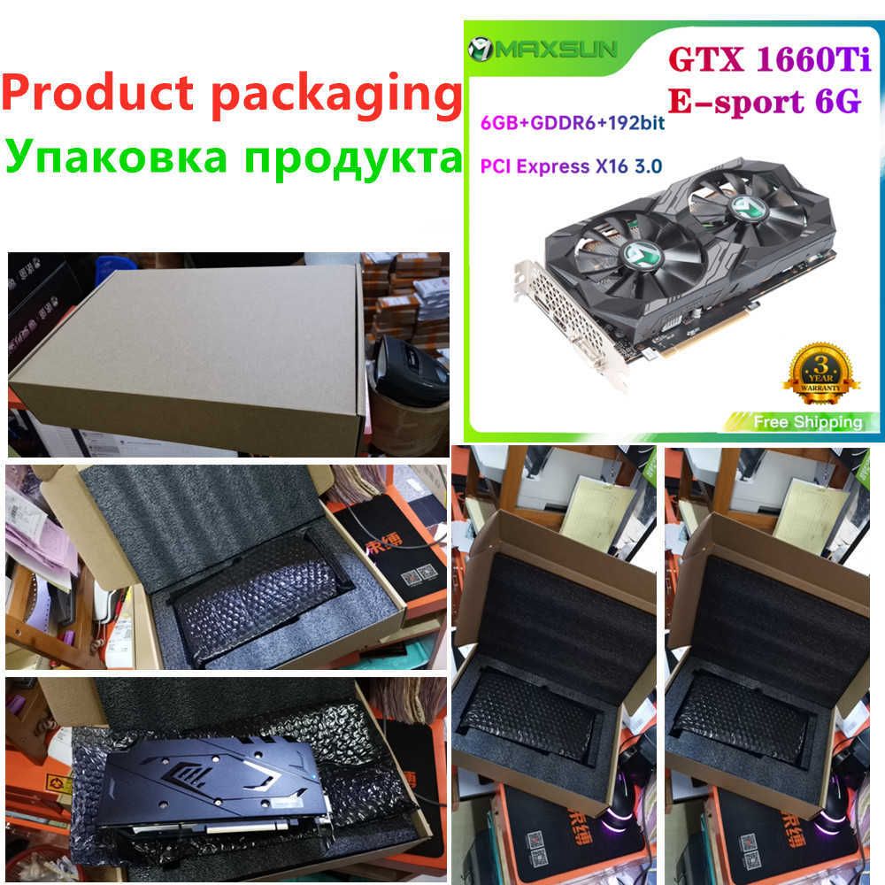 MAXSUN Graphic Cards GTX 1660 Ti E Sport 6G Nvidia GDDR6 GPU