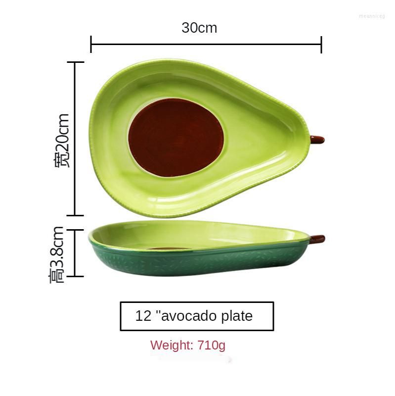 12 avocado plate