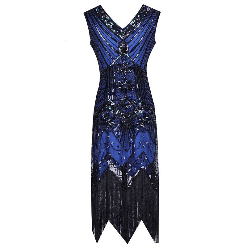 robe bleue noire