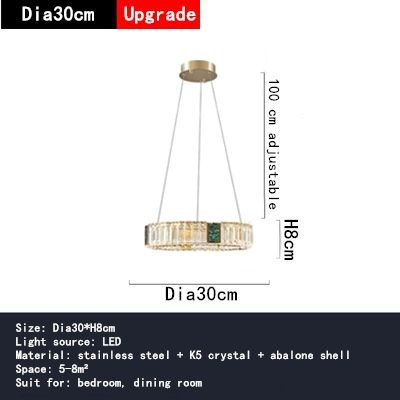 1ring-Dia30cm goud veranderbaar licht