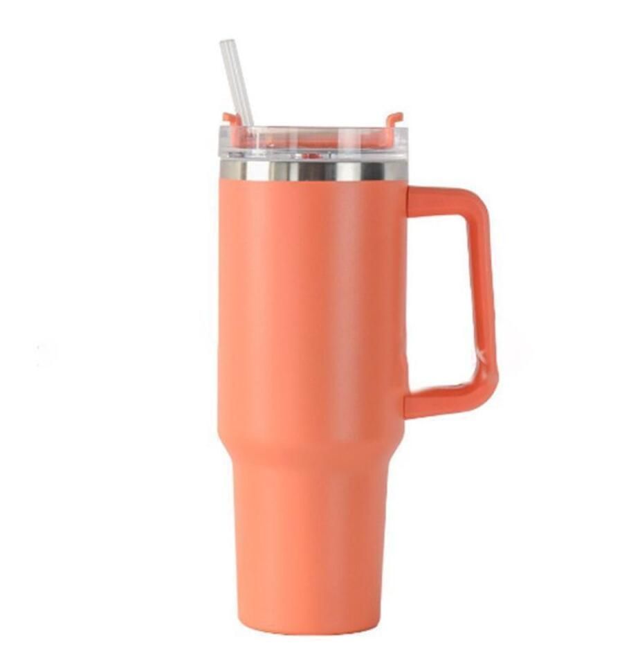40oz Reusable Hoggoutfitters Tumblers With Handle And Straw Stainless