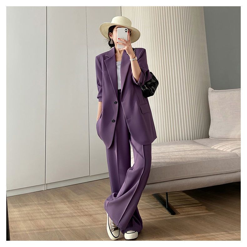 purple suit