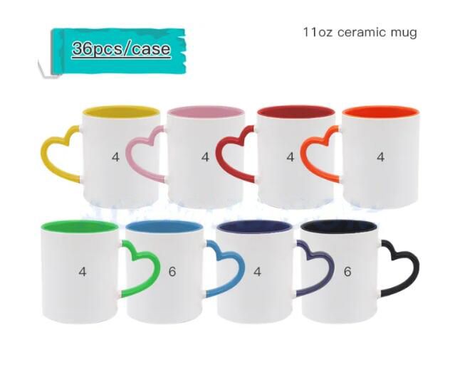 Tasse de 11 oz avec poignée de chaleur