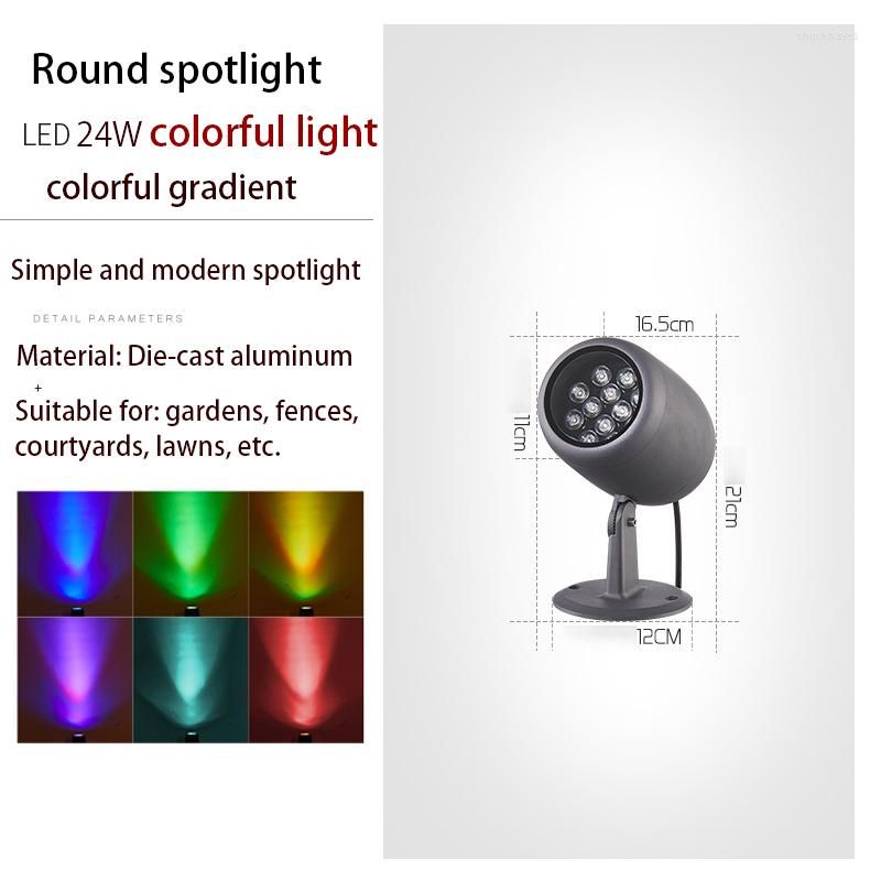 Round RGB light