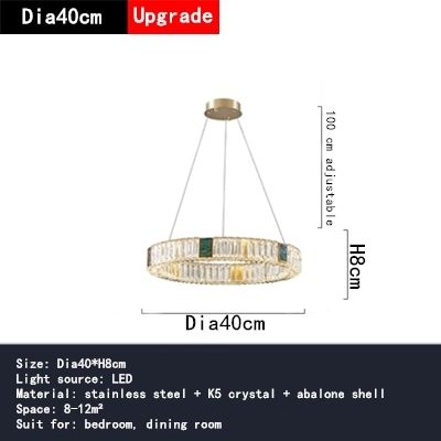 1ring-Dia40cm goud veranderbaar licht