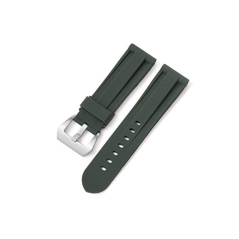 Green-silver Buckle-24mm