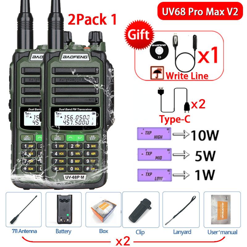 V2 green 2pack 1-usb plug