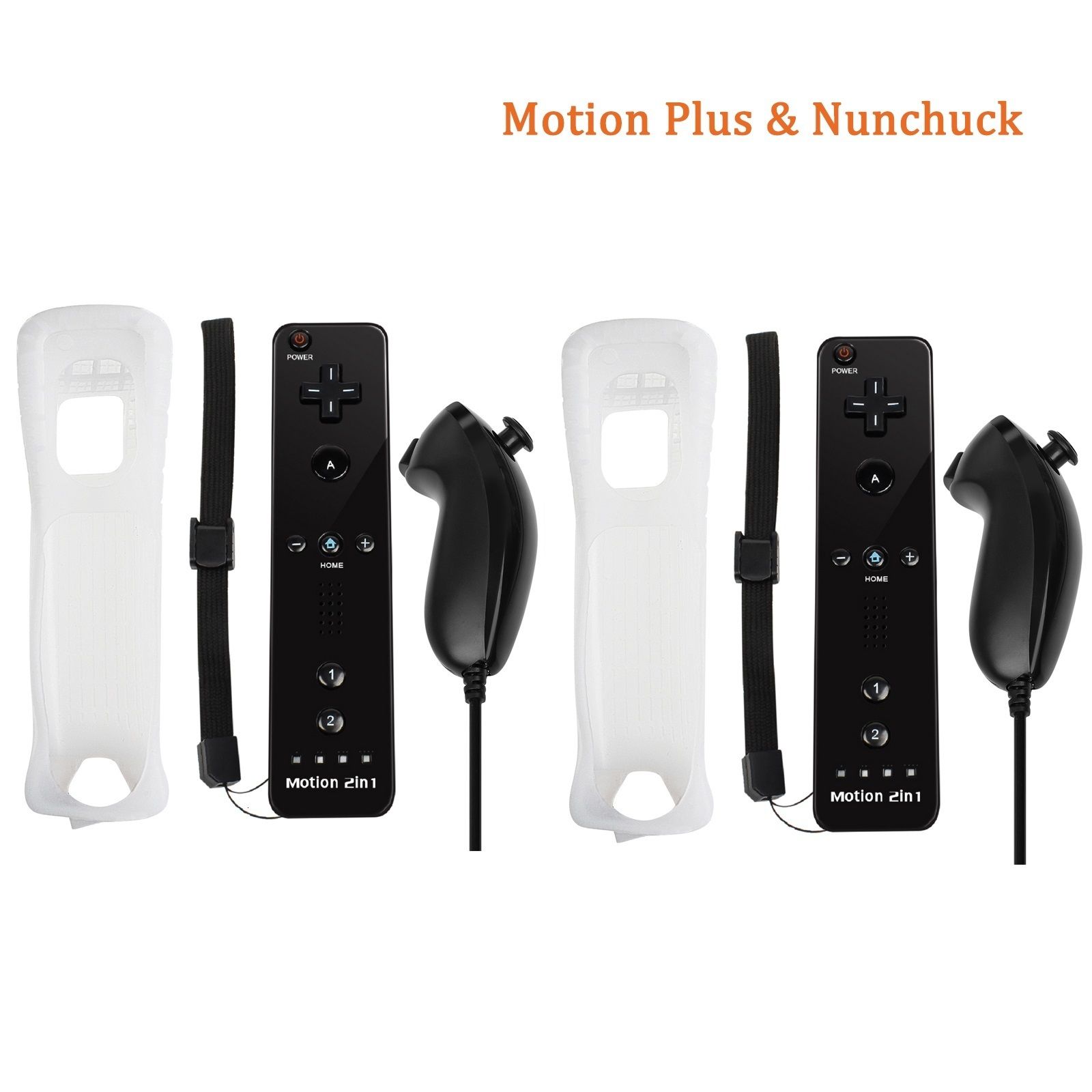 2 svart nunchuck